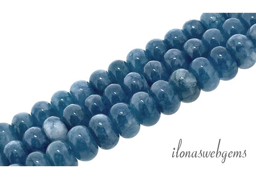 Jade beads rondel approx. 8x5mm