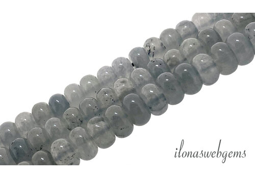 Jade beads rondel approx. 8x5mm