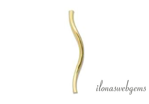 14/20 Gold filled tube bead approx. 19x1mm