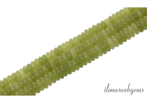 Jade kralen disc ca. 8x2mm