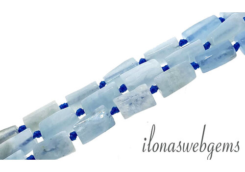 Aquamarine beads approx. 12x7mm