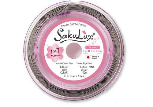Cenfill RVS gecoat rijgdraad 0.30mm (7 draads)