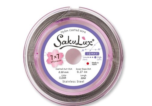 Cenfill stainless steel coated threading wire 0.30mm (49 strands)