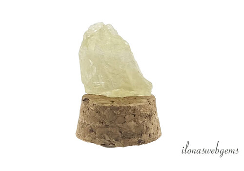 Powerstone in a glass dome Lemon Quartz