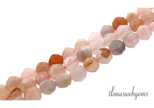 Achatperlen facettiert rund ca. 8 mm