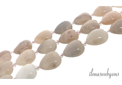 Agate beads heart approx. 20x19x8mm