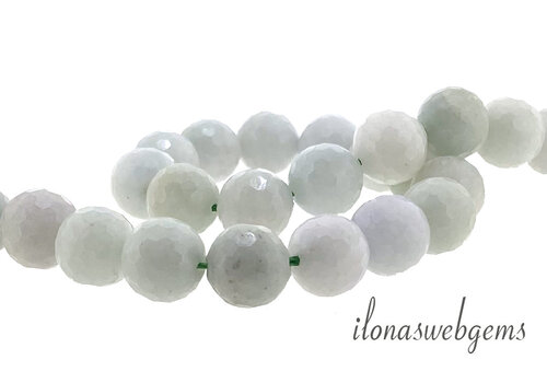 Birmaanse Jade kralen facet rond ca. 10mm