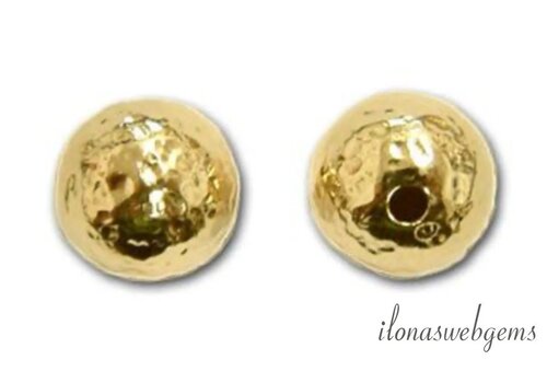 14/20 Gold filled spacer/bead hammered approx. 4mm