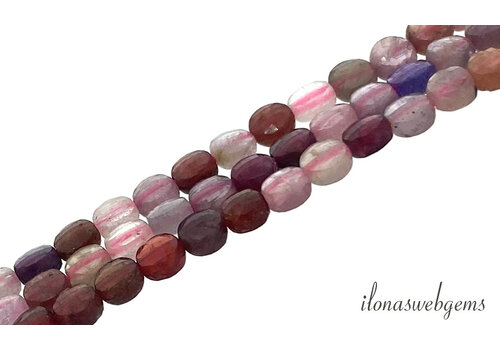 Spinel beads facet coins approx. 4x2mm