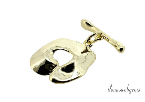Premium gold plated toggle clasp approx. 20x15mm