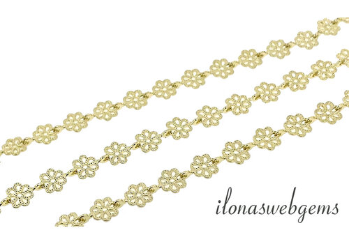 10cm Premium gold-plated links/chain approx. 5x3mm