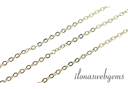 10 cm lange, hochwertige, vergoldete Gliederkette (ca. 2 mm)