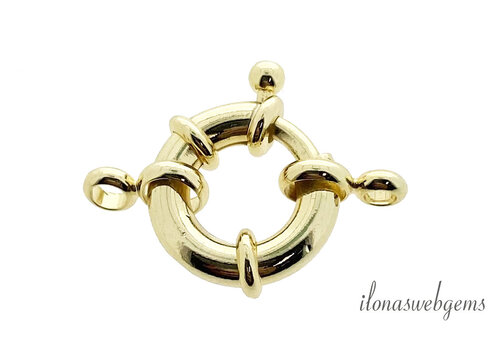 1 Stuk premium gold plated boeislot ca. 13mm