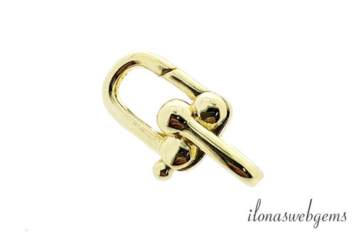 Premium gold plated clasp approx. 16x6.5mm