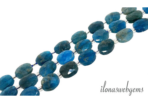 Apatite beads facet coins approx. 10x8mm