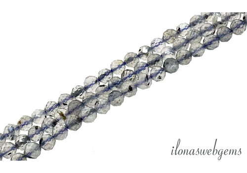 Labradoriet kralen facet rond ca. 3mm