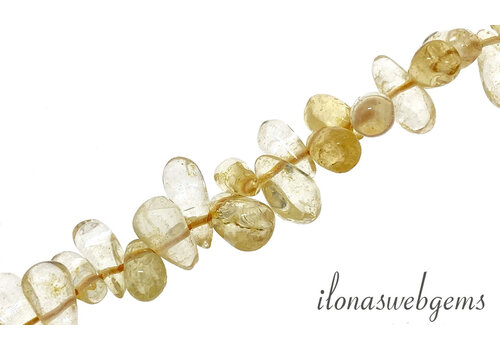 Citrine beads drops approx. 8x3mm