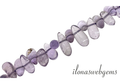 Amethyst Perlen Tropfen ca. 7x3mm