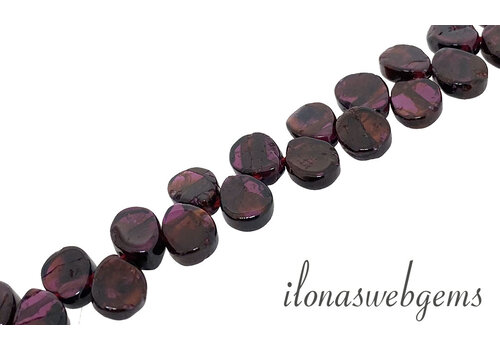 Garnet beads drops approx. 8x6mm