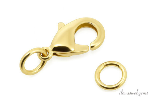 Premium gold plated lobster clasp approx.