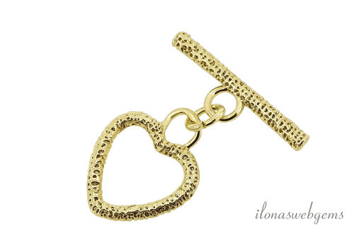 Premium gold plated kapittelslotje ca. 17x14mm