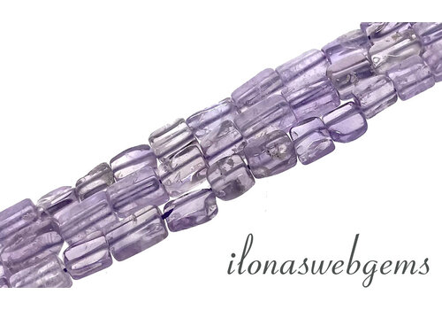 Amethyst beads rectangle approx. 8x5mm