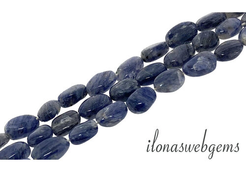 Iolite beads oval approx. 8x6mm