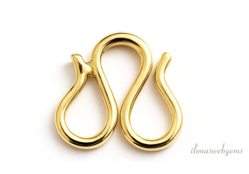 Premium gold plated haakslotje ca. 12mm