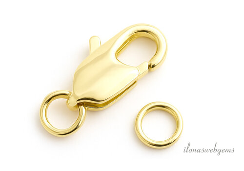 Premium gold plated lobsterslotje ca. 12mm