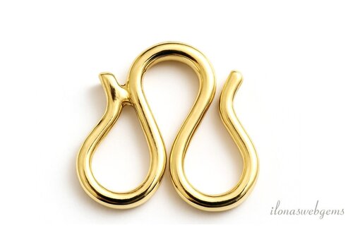 Premium gold plated haakslotje ca. 8mm