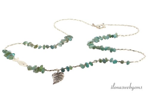 Inspiratiesieraad: Collier Apatiet split met Hill Tribe Zilver
