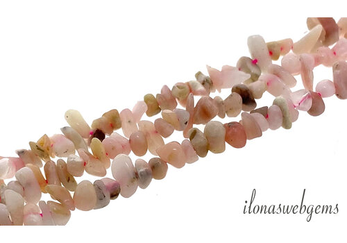 Pink Opal beads split approx. 3-5mm