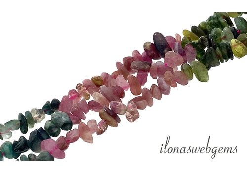Tourmaline beads split fine around 3-6mm