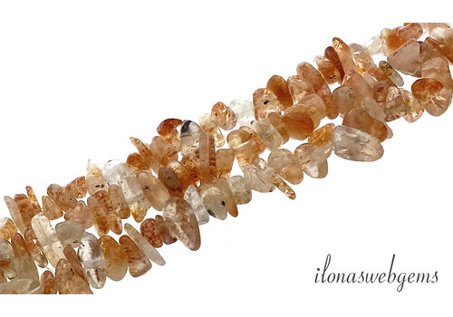 Sonnensteinperlen fein gespalten ca. 3-5mm