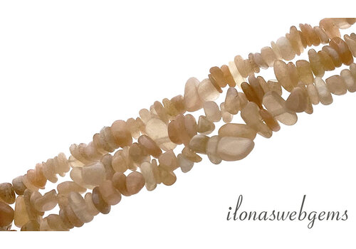 Moonstone Beads split