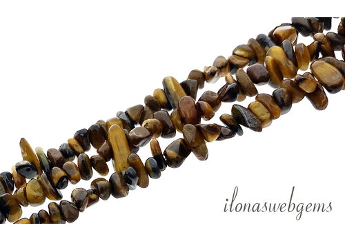 Tiger eye beads split fine around 3-5mm