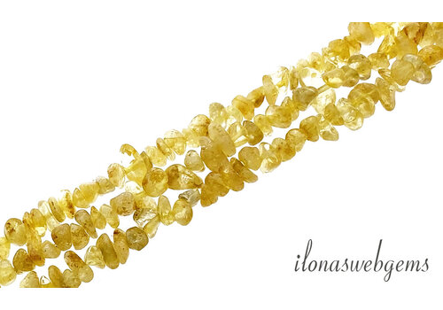 Citrine beads split fine about 3-5mm