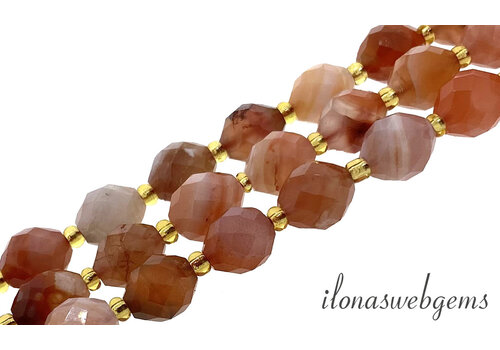 Agaat kralen facet rond ca.