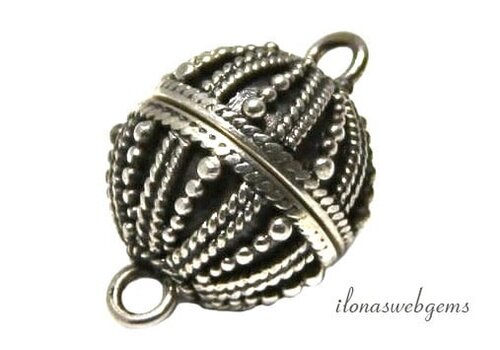 Sterling zilveren magneetslot ca. 14mm
