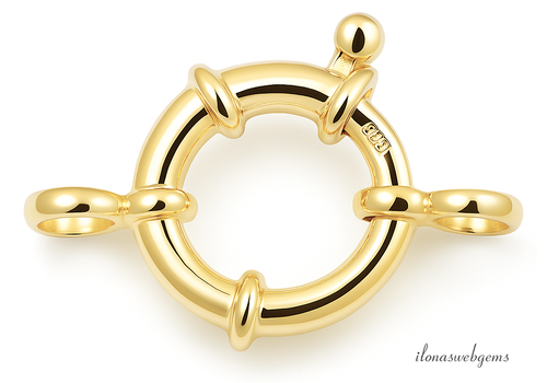 Vermeil spring ring / shackle lock approx. 14mm extra quality
