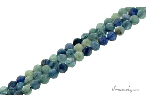 Kyanite beads facet round approx. 4mm A-quality