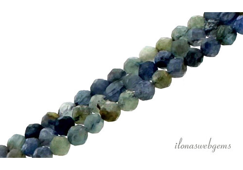 Kyanite beads facet round approx. 3mm