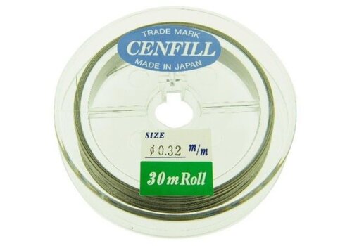 1 meter Cenfill stainless steel coated threading wire 0.32mm (7 strands)