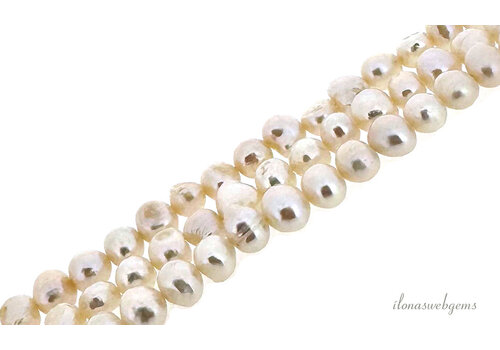 Freshwater pearls approx. 10x7mm