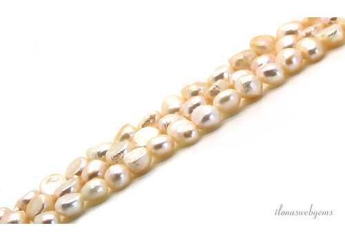 Süßwasserperlen ca. 8x6mm