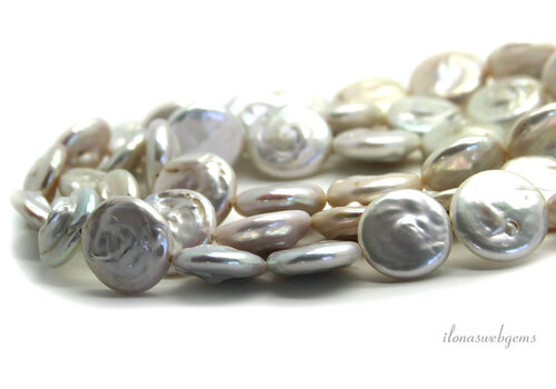 Coin pearls approx. 16x5mm