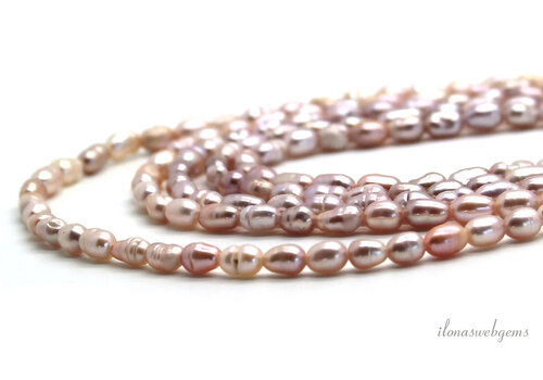 Mini Reisperlen Flieder-Lachs ca. 4x3mm