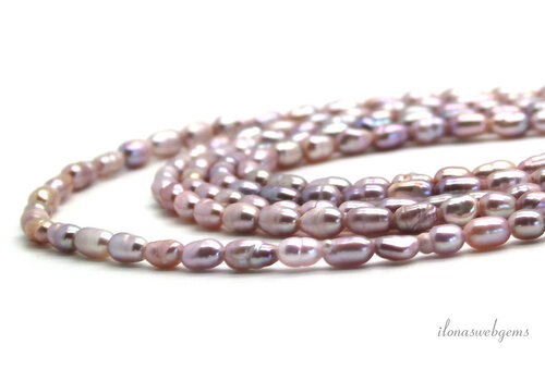 Mini rijstpareltjes lila ca. mm