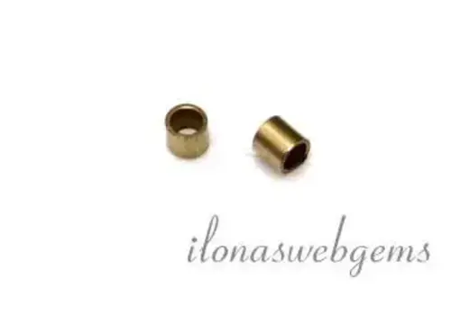 14/20 Gold-filled crimp beads, tube, approx. 1.6 x 1 mm