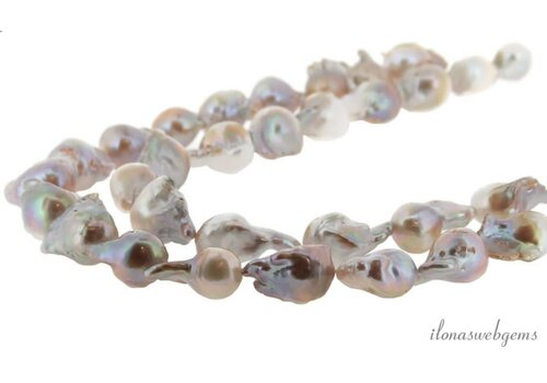 Baroque pearls ascending and descending approx. 29x18x14mm